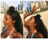 Luvin 360 Lace Frontal Wigs For Black Women Pre Plucked With Baby Hair Malaysian Curly Full Human Hair Lace Front Wig Deep Wave