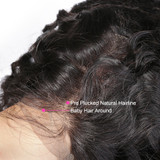 Luvin Glueless Full Lace Human Hair Wigs With Baby Hair Malaysian Curly Wig Lace Frontal Wigs For Black Women Deep Wave Lace Wig