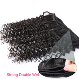 3 Deep Wave Bundles With Closure 4X4 Brazilian Hair Weave Bundles Deal Remy Nature Color Prosa Hair Products 4 pcs