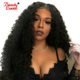 Deep Wave 360 Lace Frontal Wig Pre Plucked With Baby Hair 150% Density Peruvian Lace Front Human Hair Wigs For Women Remy Hair