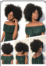 Mongolian Afro Kinky Curly Hair Weave 4B 4C 100% Natural Virgin Human Hair Bundles Extension Dolago Hair Products