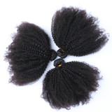 Mongolian Afro Kinky Curly Hair Extension Weave Human Hair Bundles 4B 4C Remy Hair 1 Or 3pcs Natural Color You May
