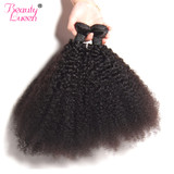 Mongolian Hair Afro Kinky Curly Hair Extension Human Hair Bundles Weave 1 Piece Can Buy 3/4 Bundles Beauty Lueen Non Remy Hair