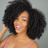 Mongolian Hair Afro Kinky Curly Hair Extension Human Hair Bundles Weave 1 Piece Can Buy 3/4 Bundles Beauty Lueen Non Remy Hair