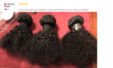 Mongolian Hair Afro Kinky Curly Hair Extension Human Hair Bundles Weave 1 Piece Can Buy 3/4 Bundles Beauty Lueen Non Remy Hair