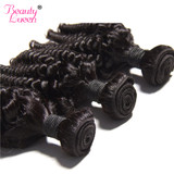 Malaysian Afro Kinky Curly Weave Human Hair Bundles Can Buy 3/4 Bundles Hair Extension BEAUTY LUEEN Non-Remy Hair Weaving