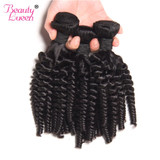Malaysian Afro Kinky Curly Weave Human Hair Bundles Can Buy 3/4 Bundles Hair Extension BEAUTY LUEEN Non-Remy Hair Weaving