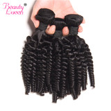 Malaysian Afro Kinky Curly Weave Human Hair Bundles Can Buy 3/4 Bundles Hair Extension BEAUTY LUEEN Non-Remy Hair Weaving