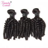 Malaysian Afro Kinky Curly Weave Human Hair Bundles Can Buy 3/4 Bundles Hair Extension BEAUTY LUEEN Non-Remy Hair Weaving