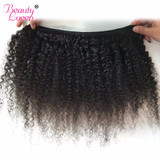 Afro Kinky Curly Weave Human Hair 3 Bundles Deal Brazilian Hair Weave Bundles 4B 4C Beauty Lueen Non Remy Hair Extensions