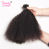 Afro Kinky Curly Weave Human Hair 3 Bundles Deal Brazilian Hair Weave Bundles 4B 4C Beauty Lueen Non Remy Hair Extensions
