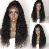 Deep wave Lace Frontal Wigs 150% Density Pre Plucked Lace Front Wigs For Women Hair Wig Malaysia Remy Human Hair Beauty Lueen