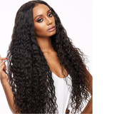 Deep wave Lace Frontal Wigs 150% Density Pre Plucked Lace Front Wigs For Women Hair Wig Malaysia Remy Human Hair Beauty Lueen