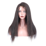 Italian Yaki 360 Lace Frontal Wig Pre Plucked With Baby Hair 150% Density Brazilian Lace Front Human Hair Wig Remy Hair Prosa