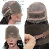 Curly 360 Lace Frontal Wig 150% Density Brazilian Human Hair Lace Wig Pre Plucked With Baby Hair Remy Natural Color Prosa