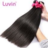 Luvin Straight Human Hair Bundles Remy Hair Extension 4 Bundles With Closure Brazilian Hair Weave 3 Bundles With Lace Frontal Luvin Straight Human Hair Bundles Remy Hair Extension 4 Bundles With Closure Brazilian Hair Weave 3 Bundles With Lace Frontal