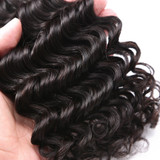 Luvin Brazilian Deep Wave Human Hair Weaves Bundles 1PC Natural Color 100% Remy Hair Extensions Weft Curly Hair 30 Inch Bundles
