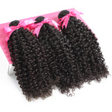 Luvin Brazilian Hair Weave Bundles Kinky Curly Hair Remy Hair 3 4 Bundles With Frontal Closure Bleached Knots Hair Extension