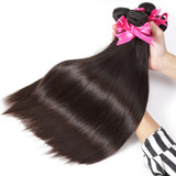 Luvin Brazilian Hair Weave Bundles Unprocessed Virgin Hair Weave Natrual Straight Human Hair Extensions 30 Inch Bundles 1 3 4Pcs