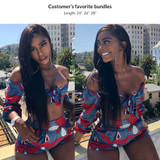 Luvin Brazilian Hair Weave Bundles Unprocessed Virgin Hair Weave Natrual Straight Human Hair Extensions 30 Inch Bundles 1 3 4Pcs
