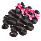 Luvin Peruvian Body Wave Virgin Hair 1 3 Bundle Extensions 100% Unprocessed Natural Human Hair Weave 30 inch Bundles Wavy