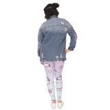 Large Size Leggings Unicorn Printed High Waist Leggins Plus Size Trousers Stretch Pants