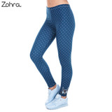 Women Freeride Deer Dots Legging High Waist Leggins Elastic Slim Fit Women Pants