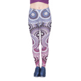 Women Legins Mandala Ombre Blue Printing Legging Fashion Casual High Waist Woman Leggings Women Legins Mandala Ombre Blue Printing Legging Fashion Casual High Waist Woman Leggings