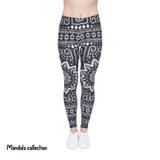 Women Legins Mandala Ombre Blue Printing Legging Fashion Casual High Waist Woman Leggings Women Legins Mandala Ombre Blue Printing Legging Fashion Casual High Waist Woman Leggings