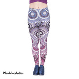 Women Legins Mandala Ombre Blue Printing Legging Fashion Casual High Waist Woman Leggings Women Legins Mandala Ombre Blue Printing Legging Fashion Casual High Waist Woman Leggings