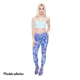 Women Legins Mandala Ombre Blue Printing Legging Fashion Casual High Waist Woman Leggings Women Legins Mandala Ombre Blue Printing Legging Fashion Casual High Waist Woman Leggings