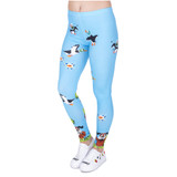 Women Legins Duck Hunt 3D Printing Slim Legging Woman High Waist Cozy Leggings
