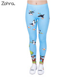 Women Legins Duck Hunt 3D Printing Slim Legging Woman High Waist Cozy Leggings