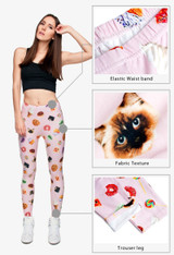 Legging Cat Sweets 3D Full Printing Punk Women's legins Stretchy Trousers Casual Pants Leggings Legging Cat Sweets 3D Full Printing Punk Women's legins Stretchy Trousers Casual Pants Leggings