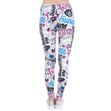 Women Leggings Dummy Doodle Printing Leggins Fitness Legging Sexy High Waist Woman Pants