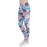 Women Leggings Dummy Doodle Printing Leggins Fitness Legging Sexy High Waist Woman Pants