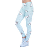 Sexy Legging White Seal Lovely Print Women Leggings Woman Pants