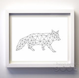 Geometric Fox Canvas Art Print Poster, Wall Pictures for Home Decoration, Wall decor FA221-7