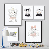 Portrait of cute Animals Canvas Art Print Painting Poster,  Wall Picture for Home Decoration,  Wall Decor FA404