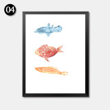 Fish Tank Home Pictures Art Print, Fish Canvas Wall Picture Print Poster For Home Wall Decor HD2293
