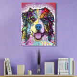 DIY paint by number pop art dog