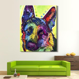 DIY paint by number pop art dog