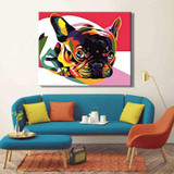 DIY paint by number pop art dog