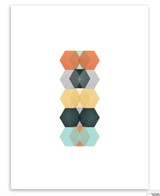 Geometric Multicolored Abstract Art Painting