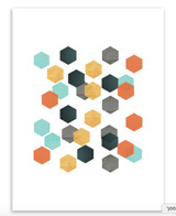 Geometric Multicolored Abstract Art Painting