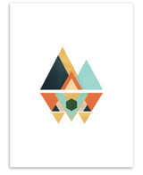 Geometric Multicolored Abstract Art Painting
