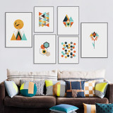 Geometric Multicolored Abstract Art Painting