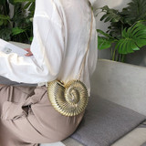 Conch Dinner Bag Women's Shoulder Crossbody Bag Acrylic Shell Evening Clutch