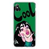 Cute Art Face Phone Case For iPhone Funny Abstract Painting Cover