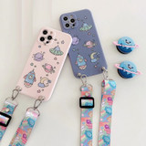 3D Space Astronaut iPhone Case Spaceship Phone Cover & Lanyard